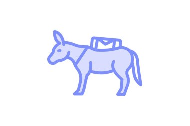 Eşek Taşıma Yükü, vektör, piksel mükemmel, illüstratör dosyası