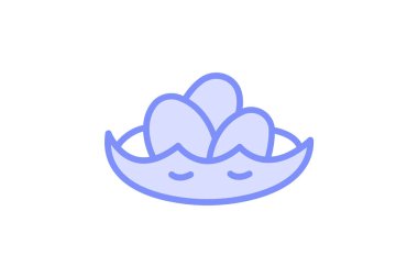 Ördek Yumurtası Yuvası, vektör, piksel mükemmel, illüstratör dosyası