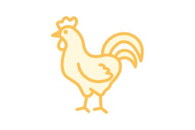 Horoz ötüşü, vektör, piksel mükemmel, illüstratör dosyası