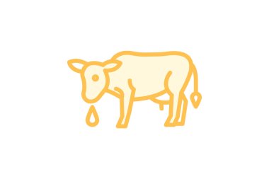 İnek İçme Suyu, vektör, piksel mükemmel, illüstratör dosyası