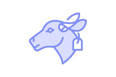 Etiket İnek Kulağı, vektör, piksel mükemmel, illüstratör dosyası