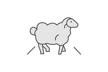 Koyun Geçidi Yolu, vektör, piksel mükemmel, illüstratör dosyası