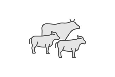 Sığır Yürüyüşü Yolu, vektör, piksel mükemmel, illüstratör dosyası