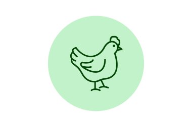 Tavuk gagalama, vektör, piksel mükemmel, illüstratör dosyası