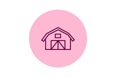 Çiftlik hayvanları ahırı, vektör, piksel mükemmel, illüstratör dosyası