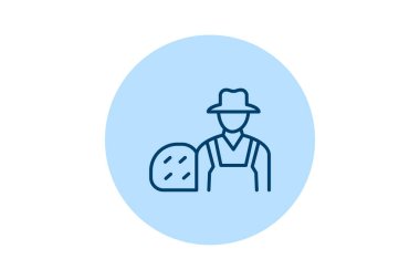 Hay Bale, vektör, piksel, mükemmel illüstratör dosyasına sahip çiftçi