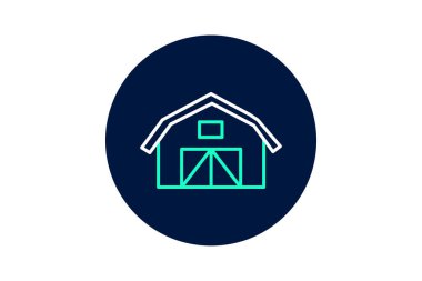 Çiftlik hayvanları ahırı, vektör, piksel mükemmel, illüstratör dosyası