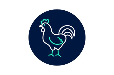 Horoz ötüşü, vektör, piksel mükemmel, illüstratör dosyası