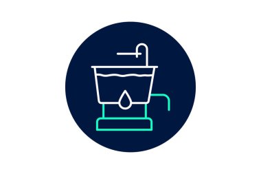 Su Yalağı, vektör, piksel mükemmel, illüstratör dosyası