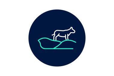 Hayvan Çiftliği Manzarası, vektör, piksel mükemmel, illüstratör dosyası