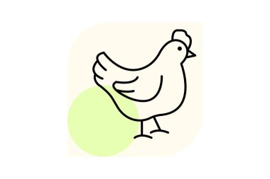 Tavuk gagalama, vektör, piksel mükemmel, illüstratör dosyası