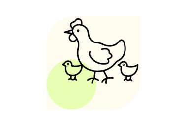 Civcivler, vektör, piksel mükemmel, illüstratör dosyası