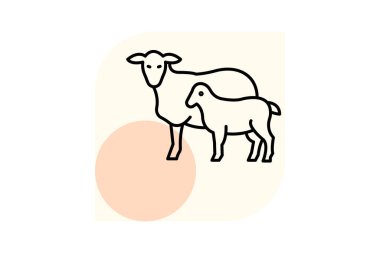 Kuzu Anne, vektör, piksel mükemmel, illüstratör dosyası