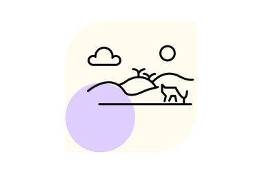 Otlatma Alanı, vektör, piksel mükemmel, illüstratör dosyası