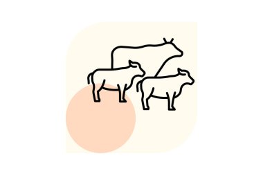 Sığır Yürüyüşü Yolu, vektör, piksel mükemmel, illüstratör dosyası