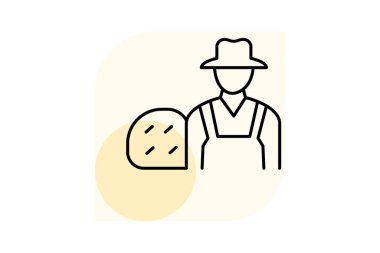 Hay Bale, vektör, piksel, mükemmel illüstratör dosyasına sahip çiftçi