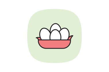 Hasır Yumurtalar, vektör, piksel mükemmel, illüstratör dosyası