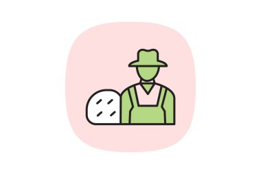 Hay Bale, vektör, piksel, mükemmel illüstratör dosyasına sahip çiftçi