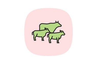 Sığır Yürüyüşü Yolu, vektör, piksel mükemmel, illüstratör dosyası