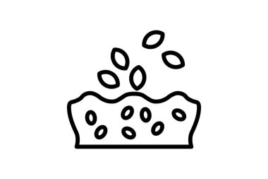 Tohumlu toprak, vektör, piksel mükemmel, illüstratör dosyası