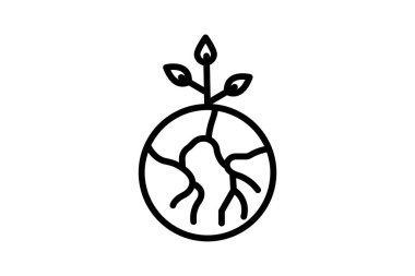 Kökleri, vektörü, pikseli mükemmel, illüstratör dosyasıyla