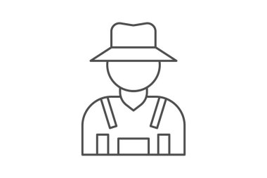 Çiftçi Alan, vektör, piksel mükemmel, illüstratör dosyası