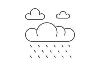 Alan Üzerine Yağmur, vektör, piksel mükemmel, illüstratör dosyası