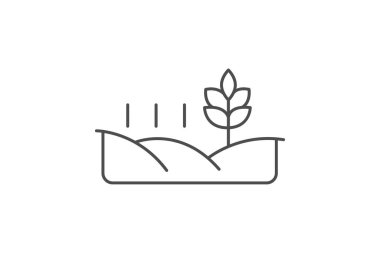 Düz Hasat Alanı, vektör, piksel mükemmel, illüstratör dosyası