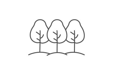 Sınır Ağaçları, vektör, piksel mükemmel, illüstratör dosyası