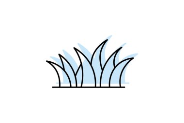 Çimen alanı, vektör, piksel mükemmel, illüstratör dosyası