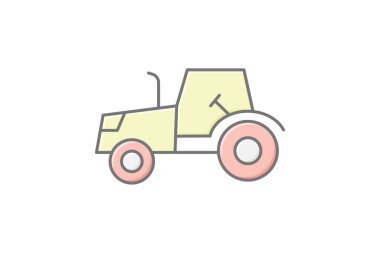 Çekici Hareket Alanda, vektör, piksel mükemmel, illüstratör dosyası