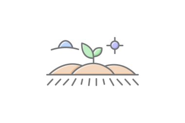 Düzgün yerleştirilmiş alan, vektör, piksel mükemmel, illüstratör dosyası