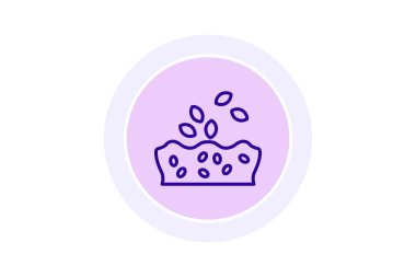 Tohumlu toprak, vektör, piksel mükemmel, illüstratör dosyası