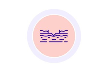 Alandaki Su Kanalları, vektör, piksel mükemmel, illüstratör dosyası