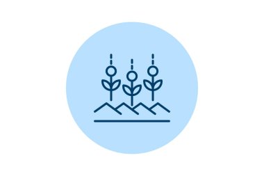 Yeşil Ekin Satırları, vektör, piksel mükemmel, illüstratör dosyası