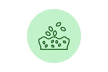 Tohumlu toprak, vektör, piksel mükemmel, illüstratör dosyası