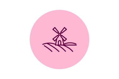 Yel değirmeni, vektör, piksel ile Alan Mükemmel, illüstratör dosyası