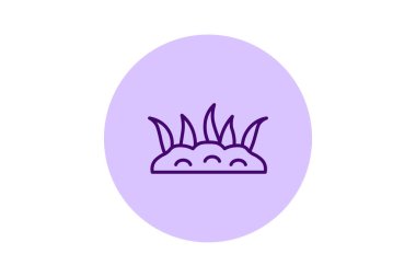 Bitkilerle Alan, vektör, piksel mükemmel, resimleyici dosyası