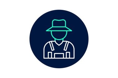 Çiftçi Alan, vektör, piksel mükemmel, illüstratör dosyası