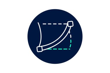 Eğri Kırpım Çizgileri, vektör, piksel mükemmel, illüstratör dosyası