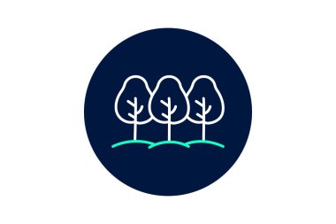 Sınır Ağaçları, vektör, piksel mükemmel, illüstratör dosyası