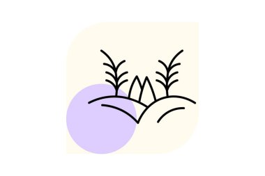 Rice Alanı, vektör, piksel mükemmel, illüstratör dosyası