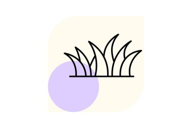 Çimen alanı, vektör, piksel mükemmel, illüstratör dosyası