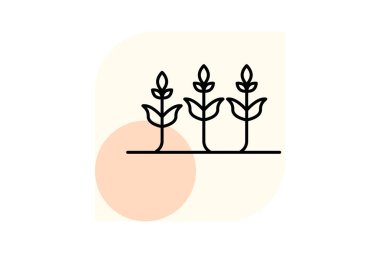 Ekinler, vektör, piksel mükemmel, illüstratör dosyası