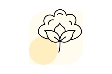 Pamuk Alanı, vektör, piksel mükemmel, illüstratör dosyası