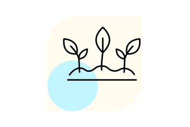 Filizlenme bitkileri, vektör, piksel mükemmel, illüstratör dosyası