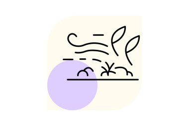 Windy Grassland, vektör, piksel mükemmel, illüstratör dosyası