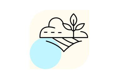 Çiftçilik Arazi Yaması, vektör, piksel mükemmel, illüstratör dosyası