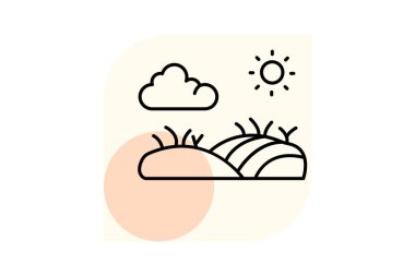 İlkbahar Alanı, vektör, piksel mükemmel, illüstratör dosyası