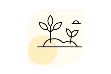 Bahçe Alanı, vektör, piksel mükemmel, illüstratör dosyası